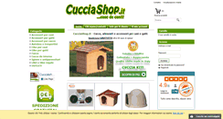 Desktop Screenshot of cucciashop.it